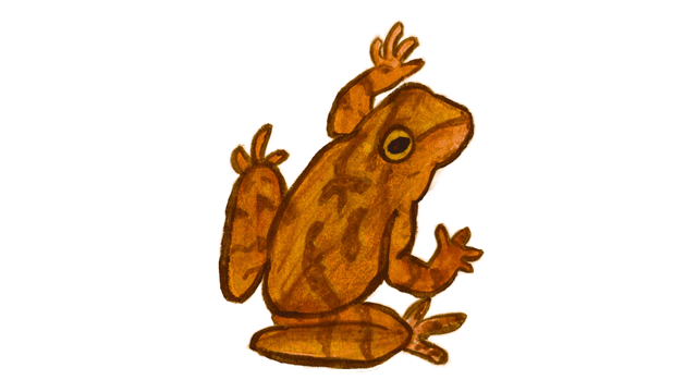 Spring Peeper watercolor painting