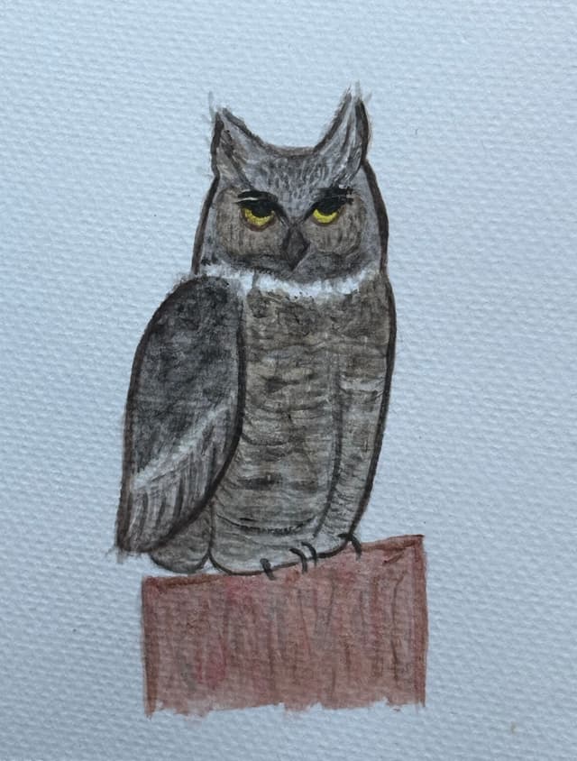 Great Horned Owl Greeting Card